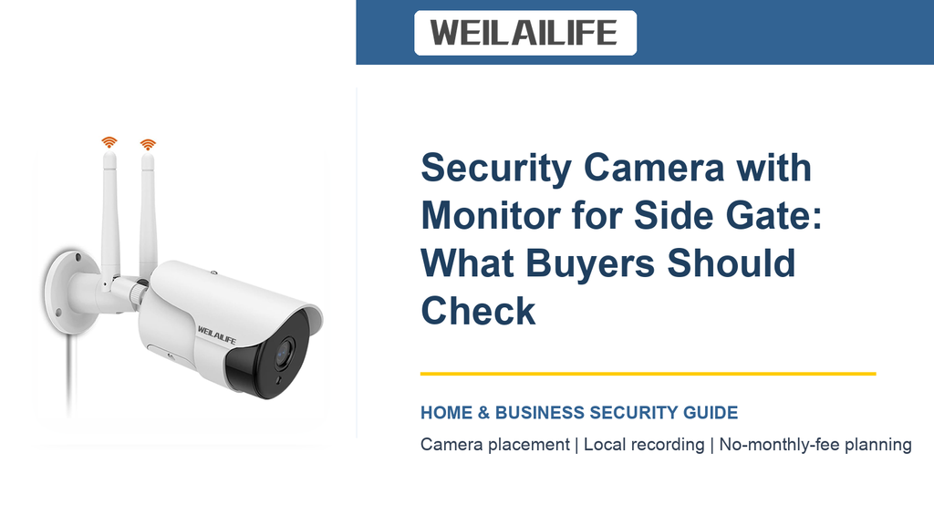 Side Gate Security Camera with Monitor: NVR Recording Guide
