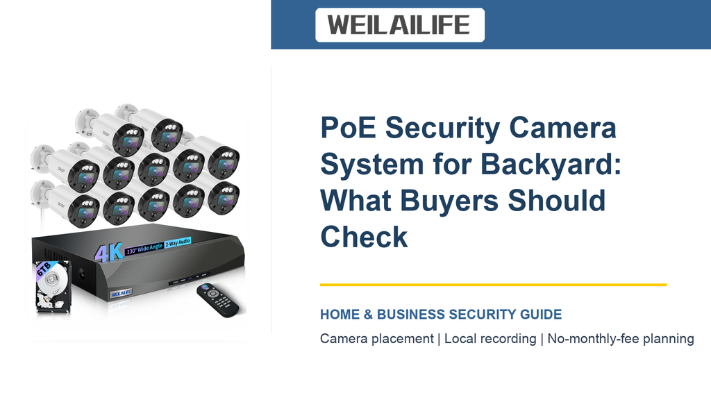 How the Backyard Changes Your PoE Security Camera System Choice: Power Access | WEILAILIFE