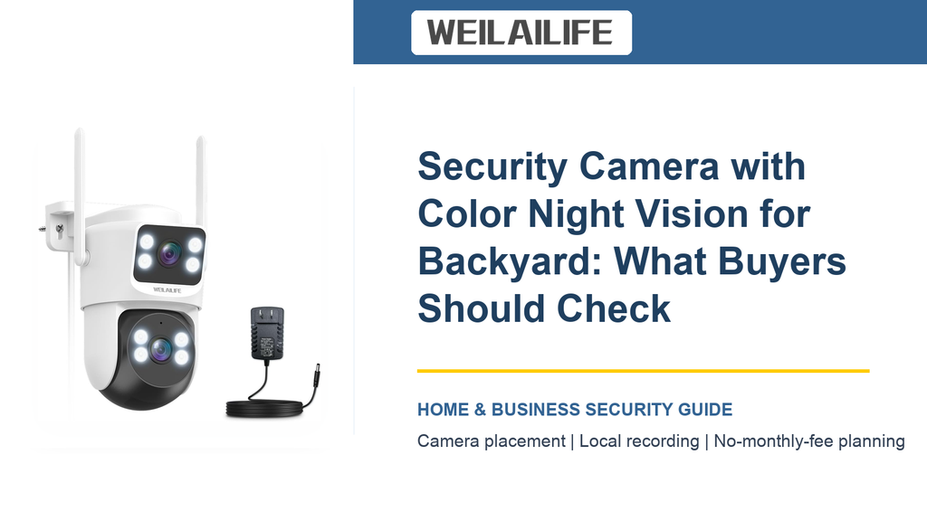 Backyard Security Camera with Color Night Vision: Loading Areas Guide