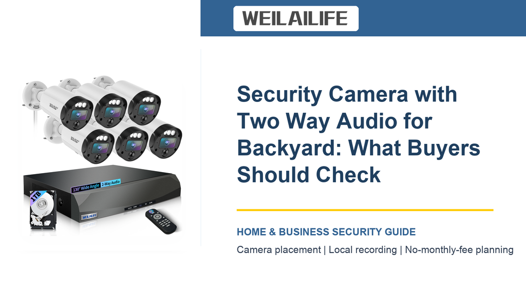 Security Camera System for the Backyard: A Real-World Setup Checklist and Cable Routing | WEILAILIFE