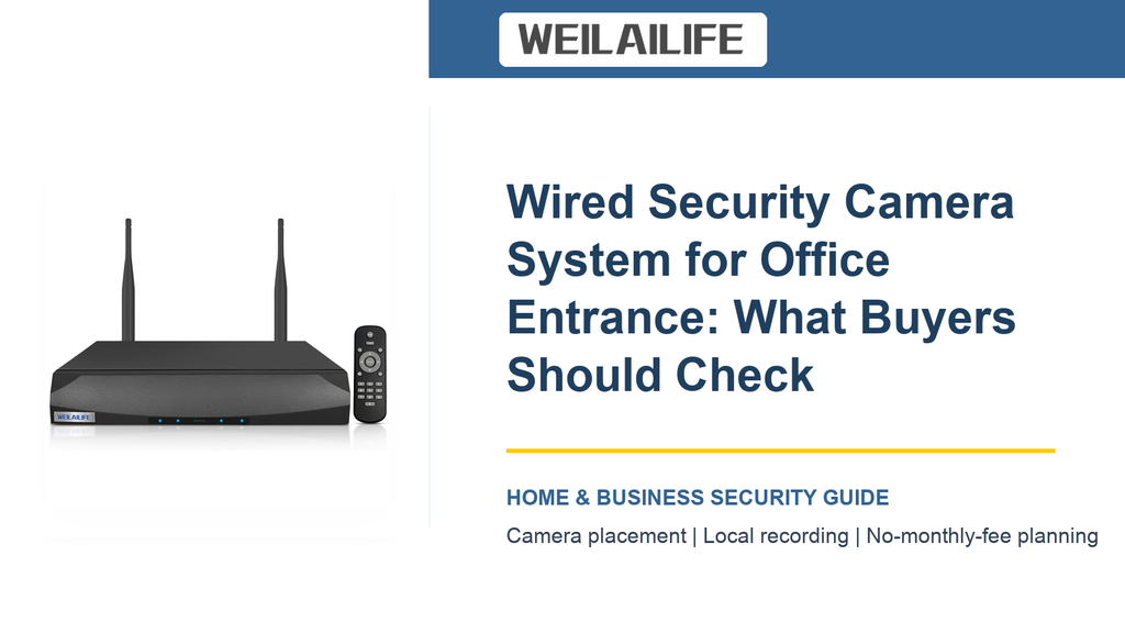 Office Entrance Wired Security Camera System: Signal Stability Guide