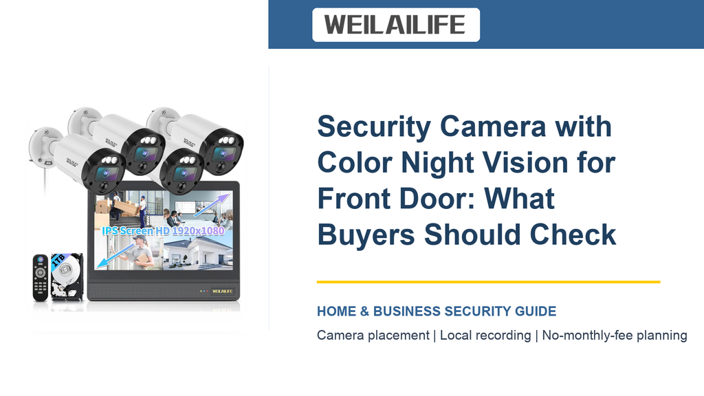 Night Vision Planning for Front Door Security Cameras