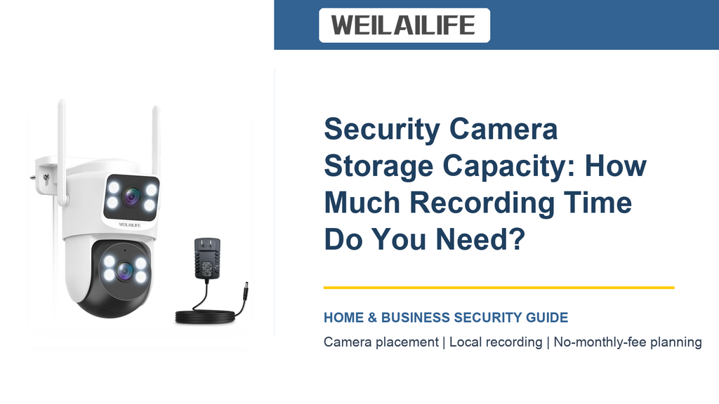 Security Camera Storage Capacity: How Much Recording Time Do You Need?