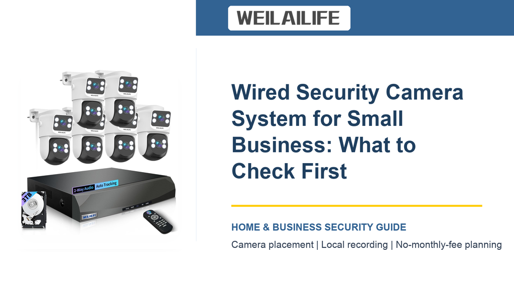 Wired Security Camera System for Small Business: What to Check First