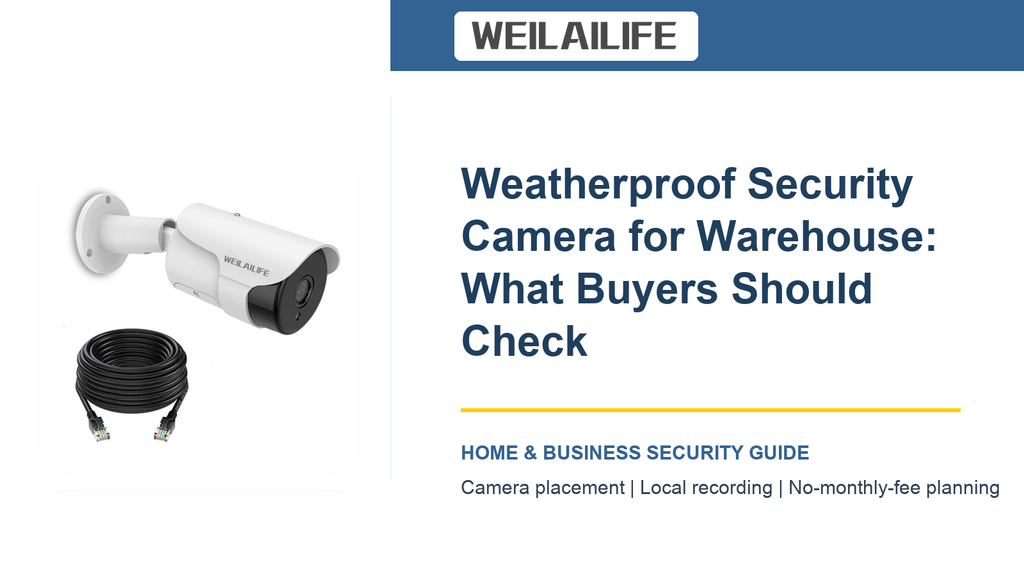 Warehouse Coverage: Weatherproof Security Camera for Upgrade Paths