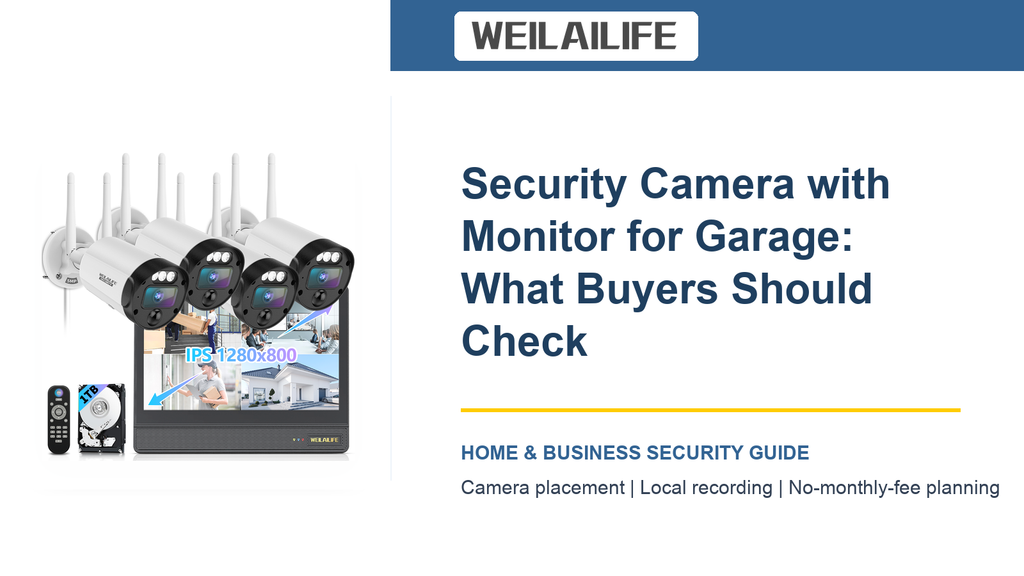 Garage Security Camera with Monitor: Lighting Conditions Guide