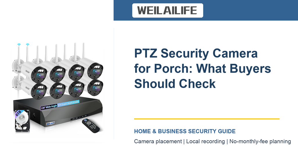 Porch Monitoring: PTZ Security Camera and Night Vision