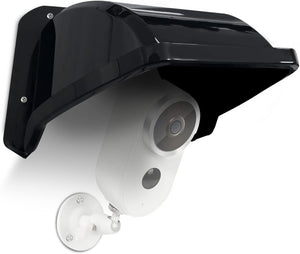 Universal Security Camera Covers Shield Sun Rain, Waterproof Protective Roof for Bullet, Dome Cameras, ABS Plastic Shade Cover (Black)