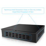 (DVR Security Lockbox) Heavy Duty Steel  Network Cabinet, Metal Lockbox, NVR Safe Box, Bulletproof-Grade Thick Steel Plate
