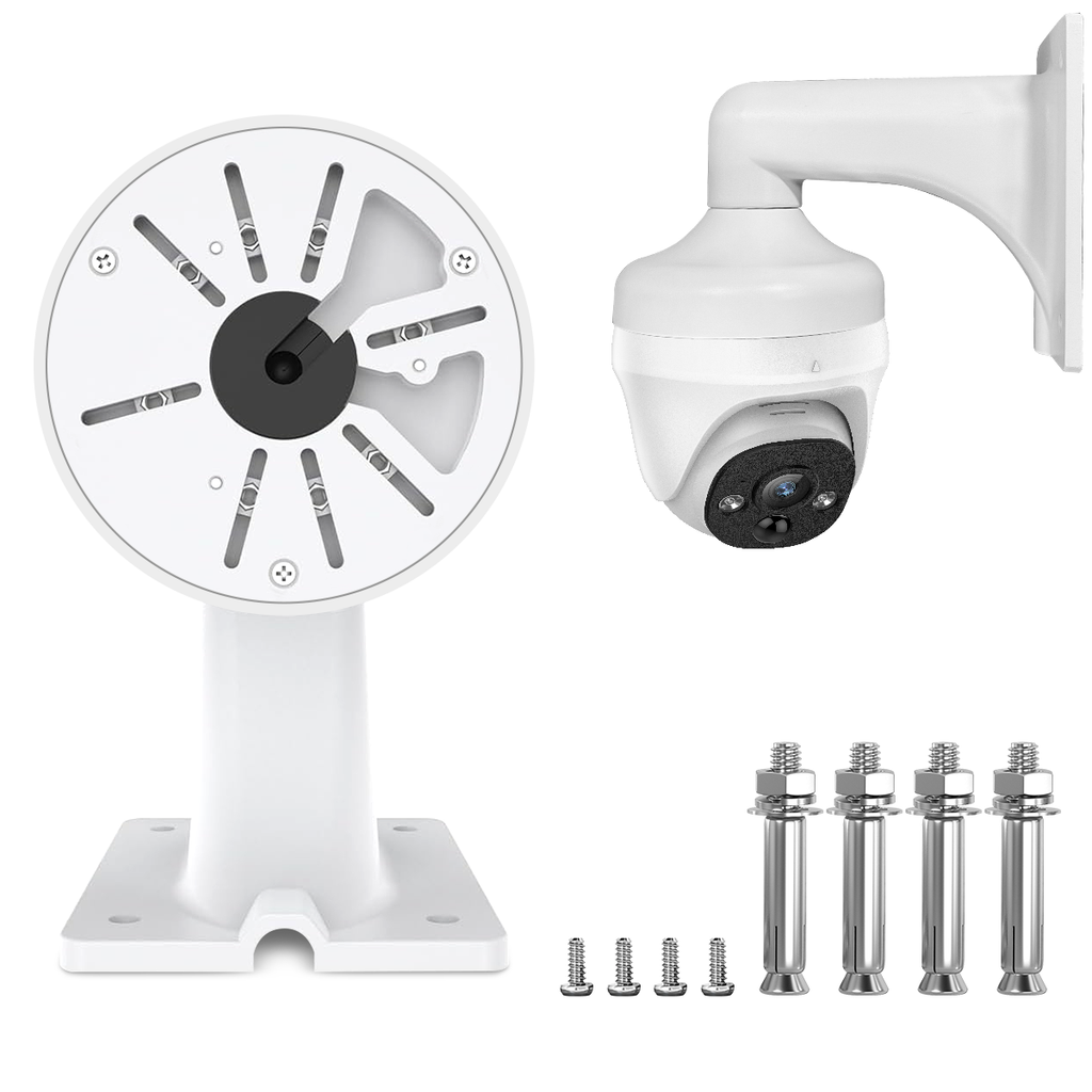 Universal CCTV Security Camera Mount Wall Mount Bracket for Surveillance House Indoor Bullet Dome IP Camera Holder Outdoor Junction Box Cable Pole Mounting Arm