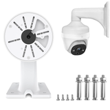 Universal CCTV Security Camera Mount Wall Mount Bracket for Surveillance House Indoor Bullet Dome IP Camera Holder Outdoor Junction Box Cable Pole Mounting Arm