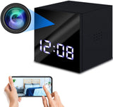 {3MP Hidden Camera Clock} Mini Spy Camera Alarm, Wireless WiFi Nanny Cam, Remote Live View Video Recorder, Motion Detection Siren Alert Night Vision