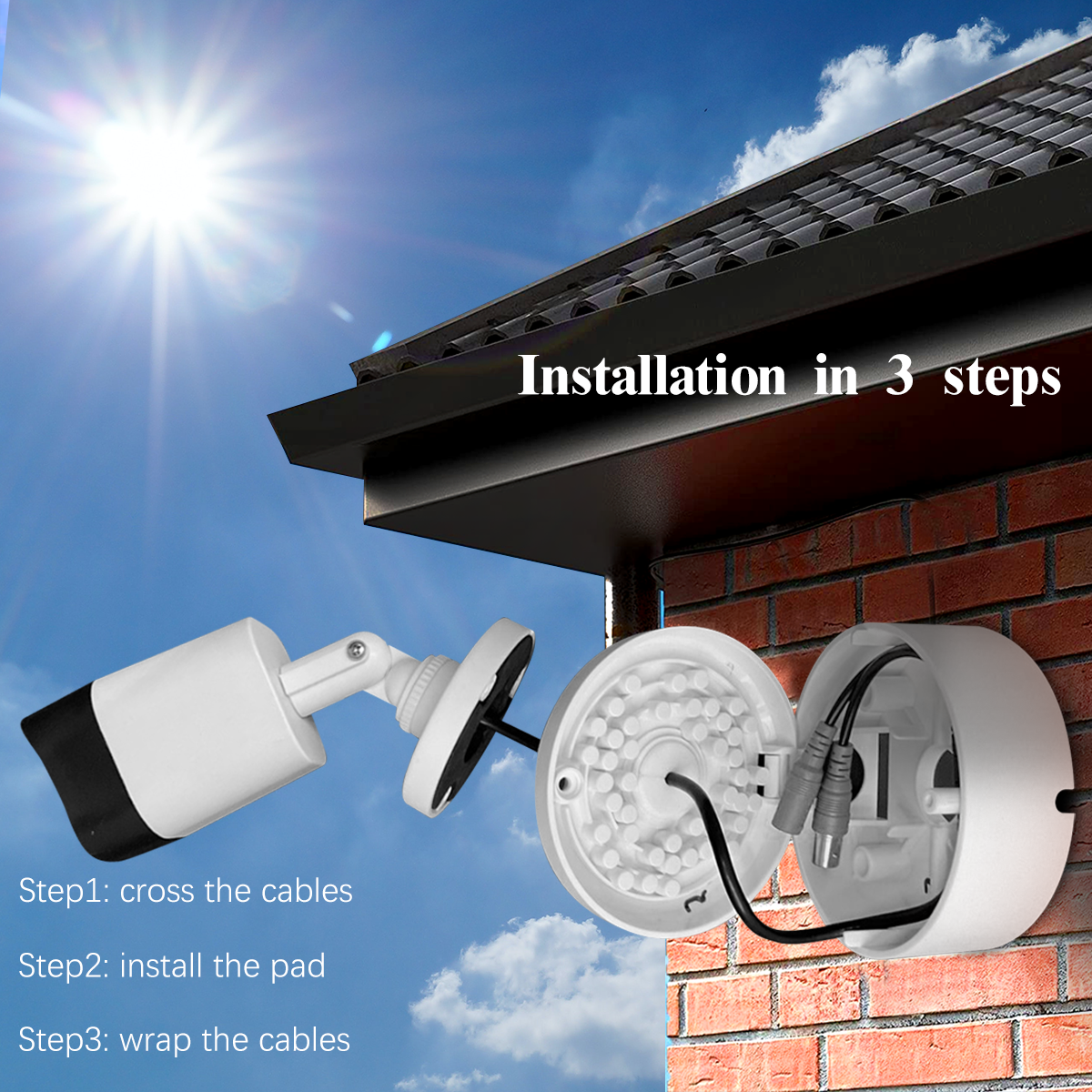 【ABS IP54 Waterproof】 Universal Camera Junction Box, Waterproof Camera