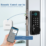 Smart Door Lock, Keyless Entry Bluetooth Door Locks, Finger Print Auto-Lock，Front Door Smart Lock Works with APP Control, Digital Password
