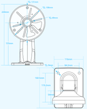Universal CCTV Security Camera Mount Wall Mount Bracket for Surveillance House Indoor Bullet Dome IP Camera Holder Outdoor Junction Box Cable Pole Mounting Arm