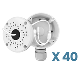 【Security Camera Junction Box】 Universal Bullet Security Camera Mount Bracket, IP66 Waterproof Junction Box for CCTV