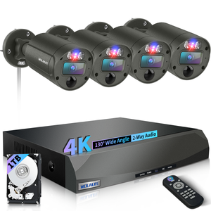 【Flashing LEDs Visual Alert】 Wired Security Camera System, Wired Cameras for Home Security, NVR Security Camera System,Home Video Surveillance System(Enjoy $10 Off Instantly)