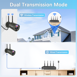 【130° Ultra Wide-Angle】 5MP Wireless Security Camera System, Outdoor WiFi Cameras Home Video Surveillance Systems(Enjoy $10 Off Instantly)