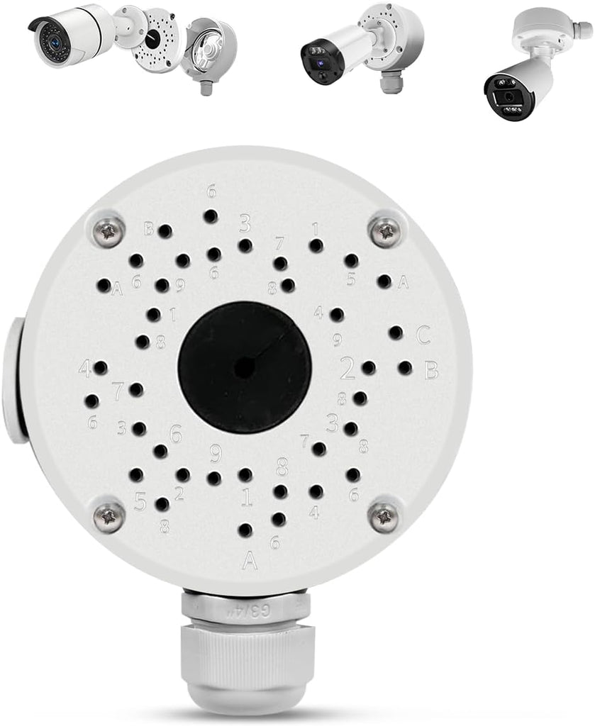 【Security Camera Junction Box】 Universal Bullet Security Camera Mount Bracket, IP66 Waterproof Junction Box for CCTV