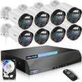 【130° Ultra Wide-Angle & 2-Way Audio】 Outdoor Wired Security Camera System, Wired Home Security Camera System, Home Video Surveillance System(Enjoy $20 Off Instantly)