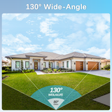 【130° Ultra Wide-Angle】 5MP Wireless Security Camera System, Outdoor WiFi Cameras Home Video Surveillance Systems(Enjoy $10 Off Instantly)