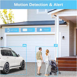 【2-Way Audio & 3MP High Definition】 Outdoor/Home Wireless Extended Security Camera, Bullet Exterior Surveillance, IP66 Waterproof