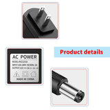 12V 1A Power Supply Adapter for IP/CCTV Security Camera, Output DC 12V 1000mA, Input AC 100V-240V, 50/60Hz, US Plug,10ft AC to DC Power Cord (Black)