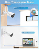 5MP Wireless Security Camera System with 10" Monitor, Outdoor WiFi Home Video Cameras Systems Surveillance DVR Kits(Enjoy $10 Off Instantly)