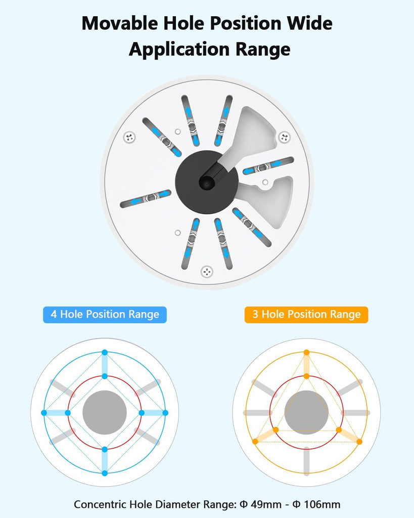 Universal CCTV Security Camera Mount Wall Mount Bracket for Surveillance House Indoor Bullet Dome IP Camera Holder Outdoor Junction Box Cable Pole Mounting Arm