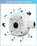 【Security Camera Junction Box】 Universal Bullet Security Camera Mount Bracket, IP66 Waterproof Junction Box for CCTV