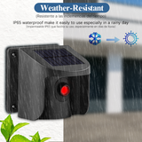 Driveway Alarm, Wireless Solar Powered Driveway Alarm System, Outdoor Weatherproof Wireless Motion Sensor & Detector