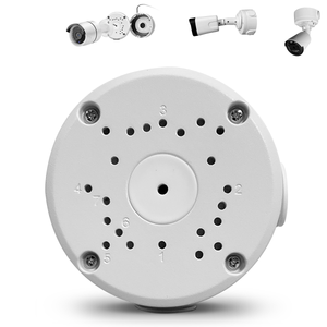 【Only Compatible with Bullet Cameras】 Universal Bullet Security Camera Mount Bracket Hide Cable, Metal Electric Enclosure, Waterproof Outdoor Camera Cover, Base Junction Box for CCTV Cams