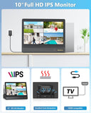5MP Wireless Security Camera System with 10" Monitor, Outdoor WiFi Home Video Cameras Systems Surveillance DVR Kits(Enjoy $10 Off Instantly)