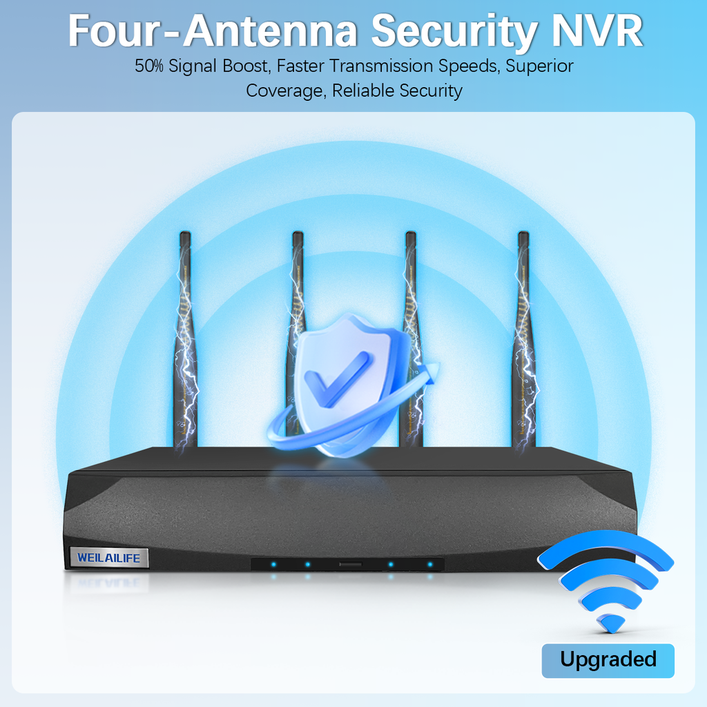 【130° Ultra Wide-Angle】 5MP Wireless Security Camera System, Outdoor WiFi Cameras Home Video Surveillance Systems(Enjoy $10 Off Instantly)