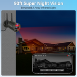【130° Ultra Wide-Angle】 5MP Wireless Security Camera System, Outdoor WiFi Cameras Home Video Surveillance Systems(Enjoy $10 Off Instantly)