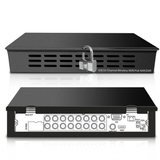 (DVR Security Lockbox) Heavy Duty Steel  Network Cabinet, Metal Lockbox, NVR Safe Box, Bulletproof-Grade Thick Steel Plate