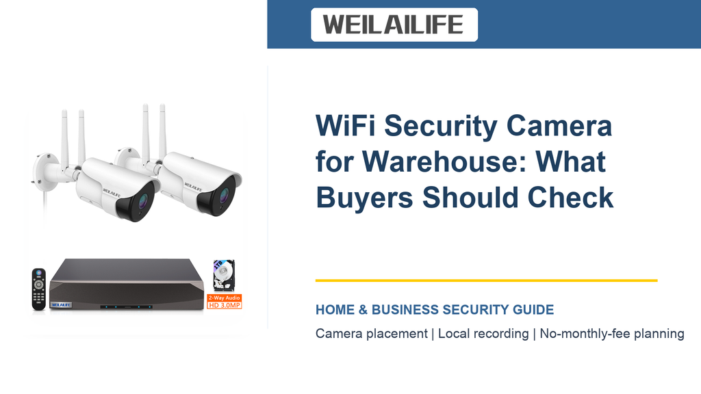 Planning a No-Monthly-Fee WiFi Security Camera Setup for the Warehouse: Business Hours | WEILAILIFE