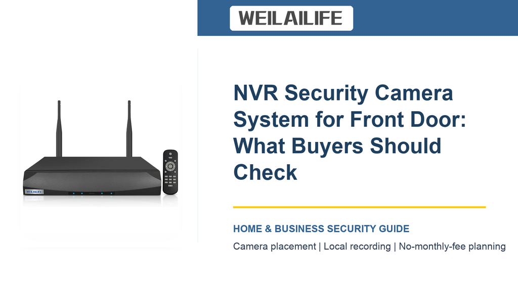 Front Door Security Setup: NVR Security Camera System and Storage Days | WEILAILIFE