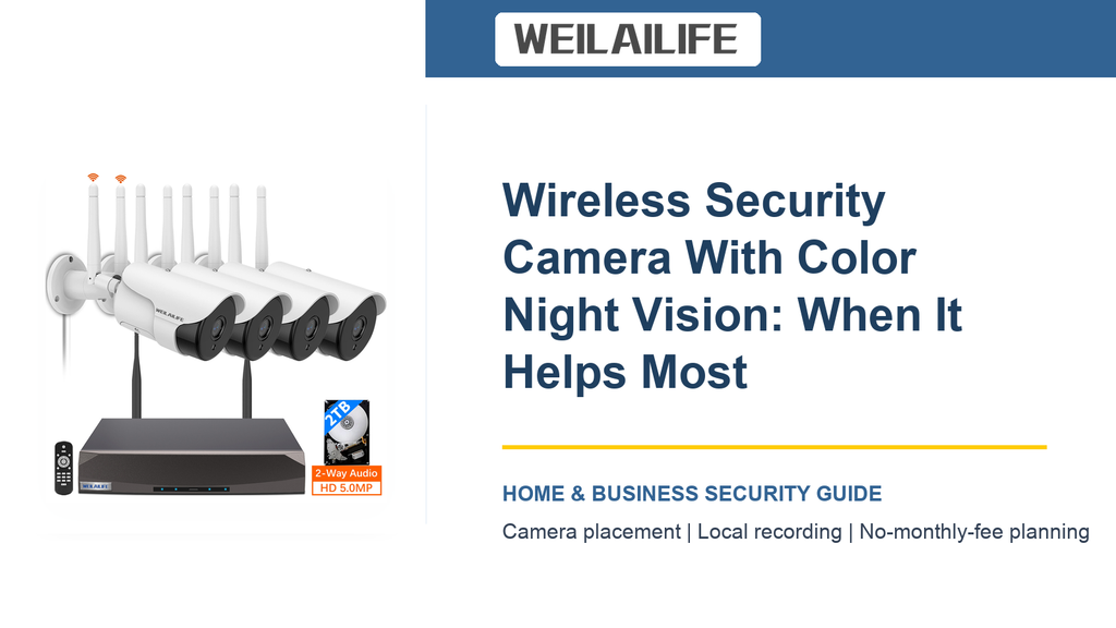 Wireless Security Camera With Color Night Vision: When It Helps Most