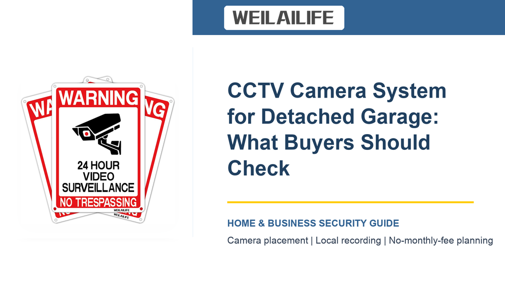Detached Garage: How to Choose a CCTV Camera System That Fits the Layout and WiFi Distance