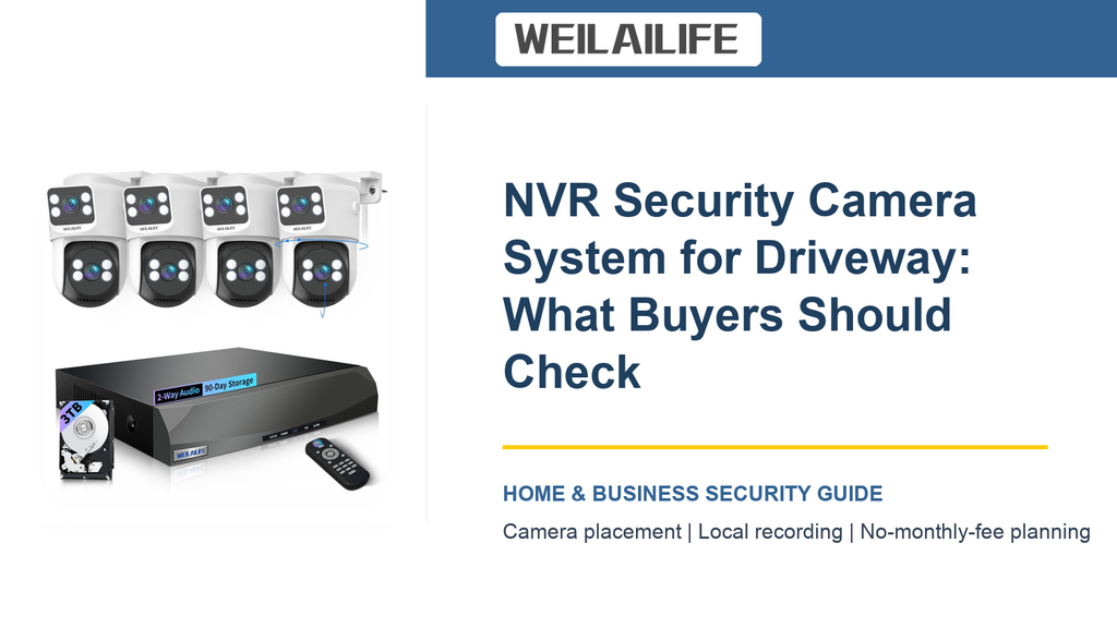 NVR Security Camera System for the Driveway: A Practical Coverage Guide and No Monthly Fee