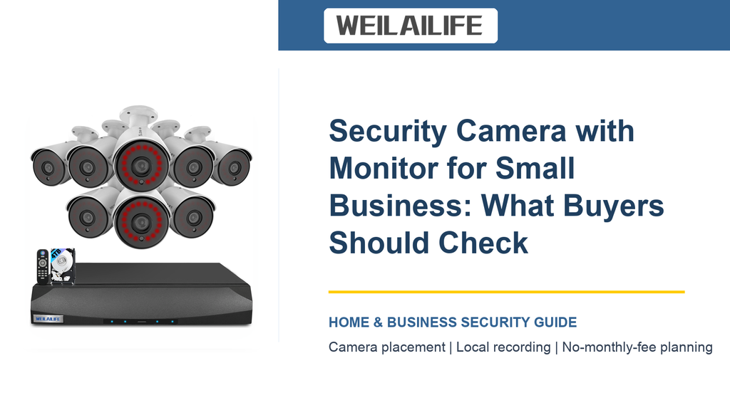 Loading Areas Checklist for Small Business Security Camera with Monitor