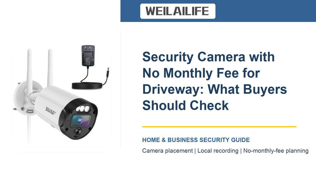 Security Camera with No Monthly Fee Buying Guide for Driveway: Motion Alerts