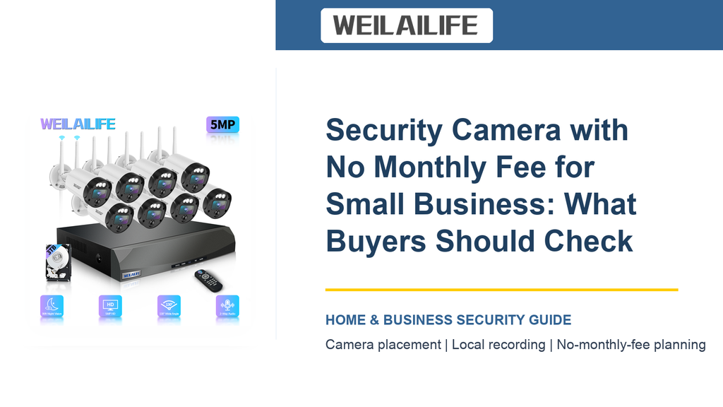 Security Camera with No Monthly Fee for Small Business: Lens Angle Tips