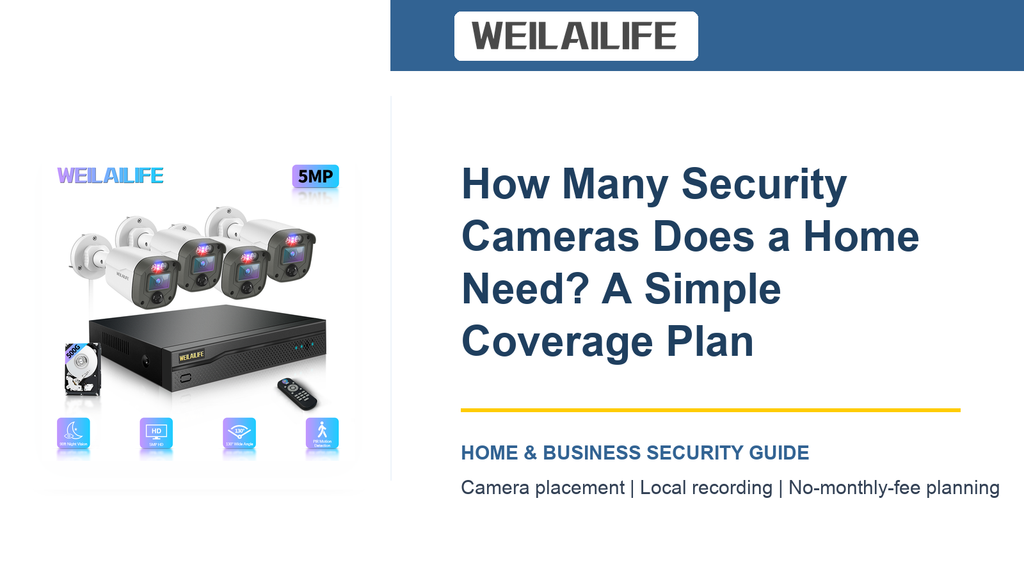 How Many Security Cameras Does a Home Need? A Simple Coverage Plan