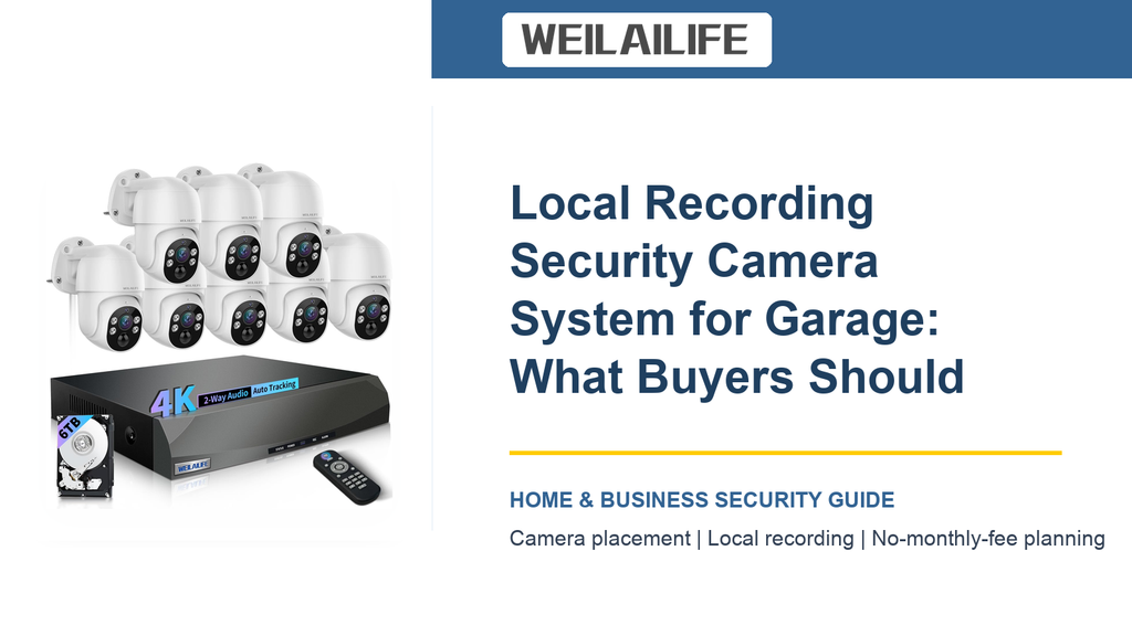 Garage Coverage: Local Recording Security Camera System for After-Dark Footage | WEILAILIFE