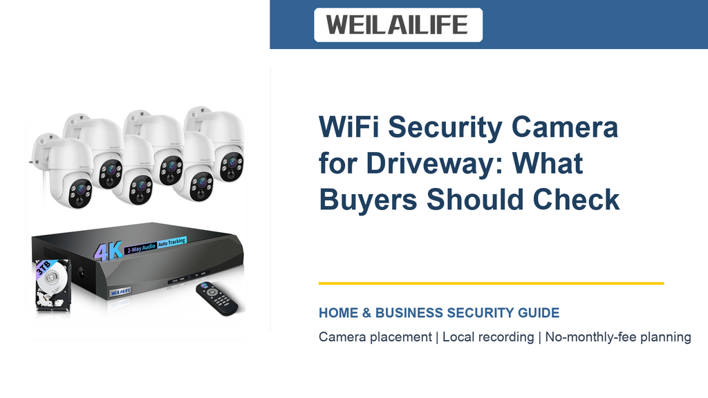 Wired Reliability Planning for Driveway Security Cameras | WEILAILIFE