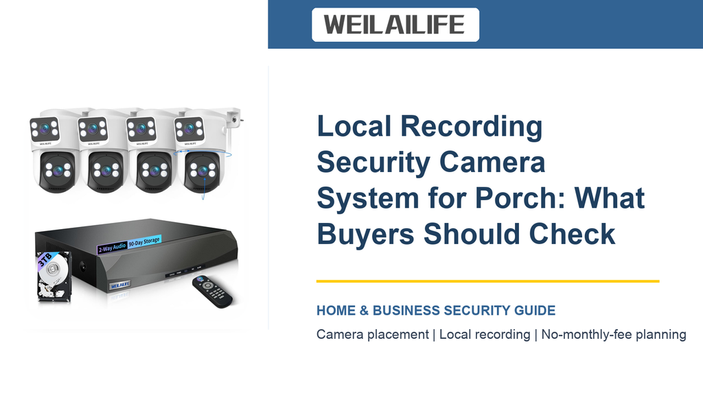Hard Drive Size Planning for Porch Security Cameras