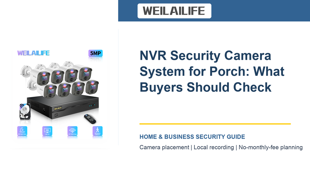 NVR Security Camera System at Porch: Motion Alerts Basics