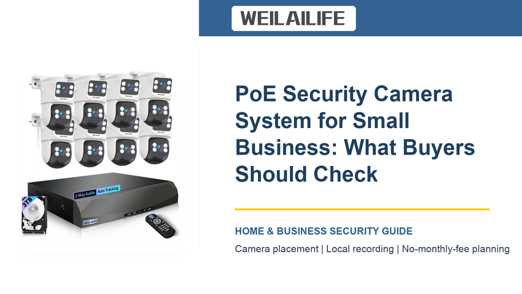 Small Business Camera Plan: Lens Angle with PoE Security Camera System